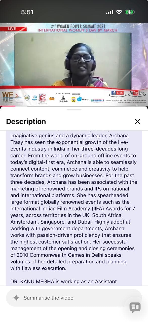 Archana Trasy — Consultant / Segment Producer with Wizcraft, 2010 Commonwealth Games opening and closing ceremony